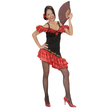 "SEÑORITA" (Kleid, rosa Haarspange) – Vorderansicht