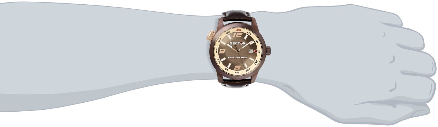 SECTOR ACTION R3251102019 Date - Case: 48 mm Armbanduhr 48 mm ansicht-2
