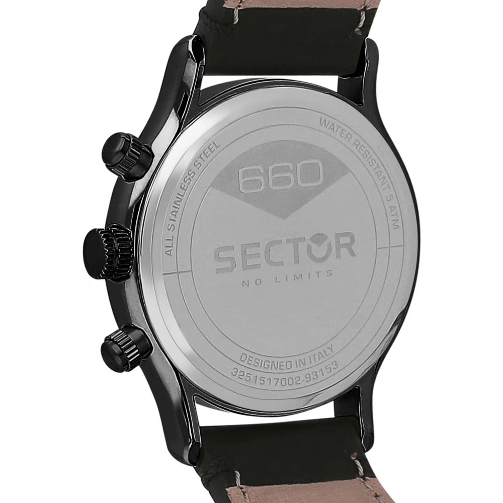 SECTOR R3251517001 Day - Date - 24H - Armbanduhr 43 mm Schwarz ansicht-4