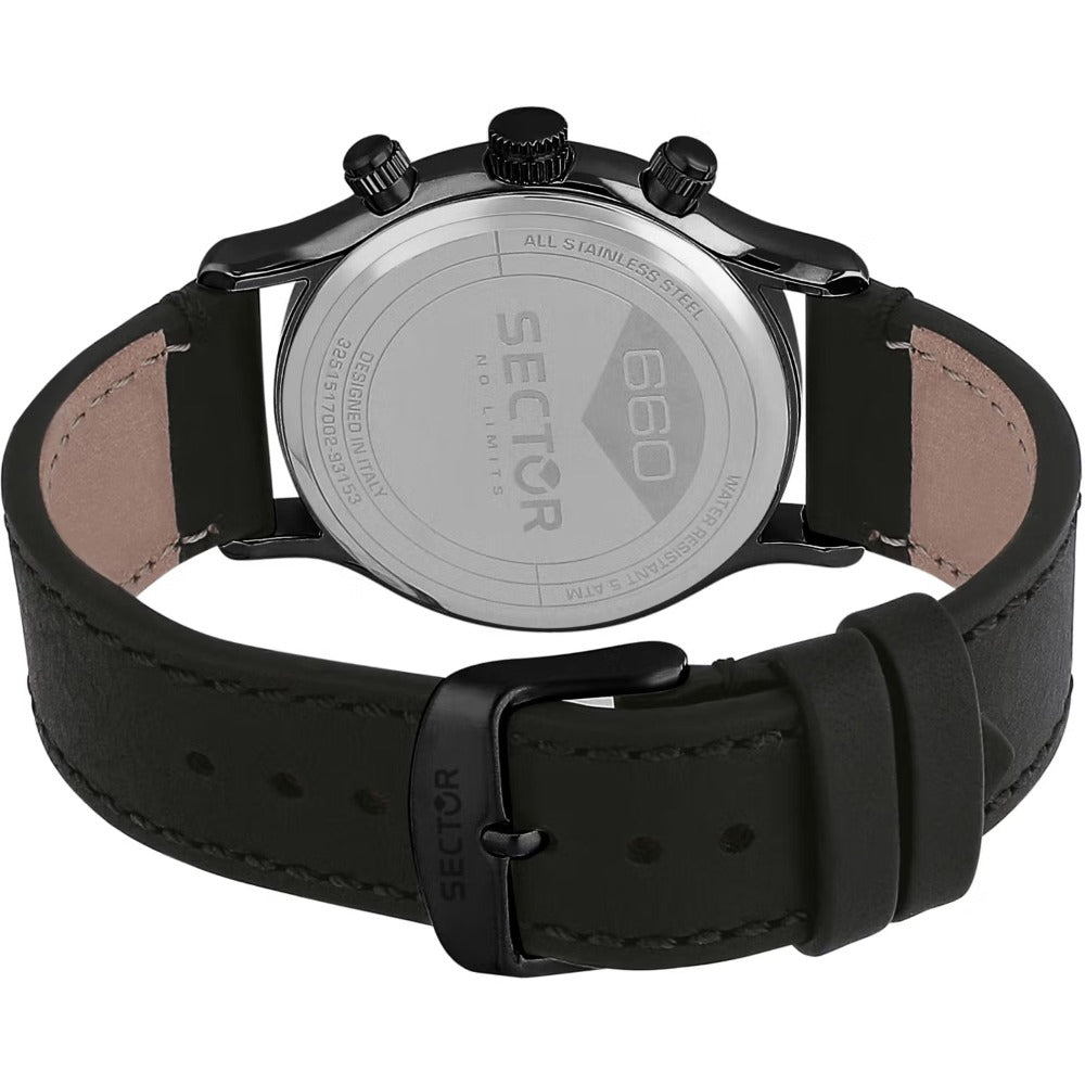 SECTOR R3251517001 Day - Date - 24H - Armbanduhr 43 mm Schwarz ansicht-5