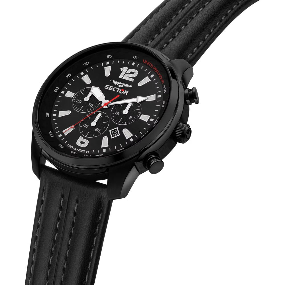 SECTOR R3271602008 Chronograph Armbanduhr 48 mm Schwarz ansicht-2