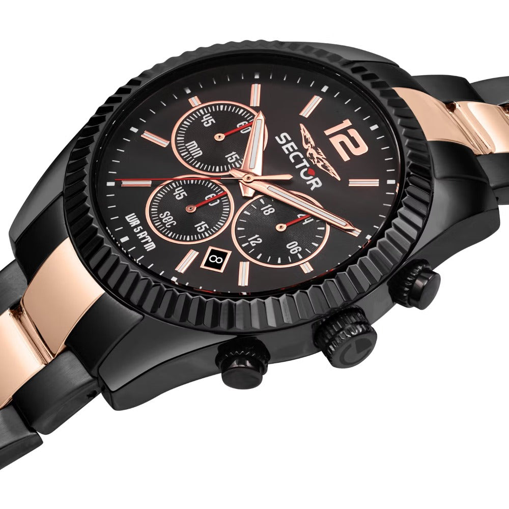 SECTOR R3273640026 Chronograph Armbanduhr 41 mm Silber ansicht-3