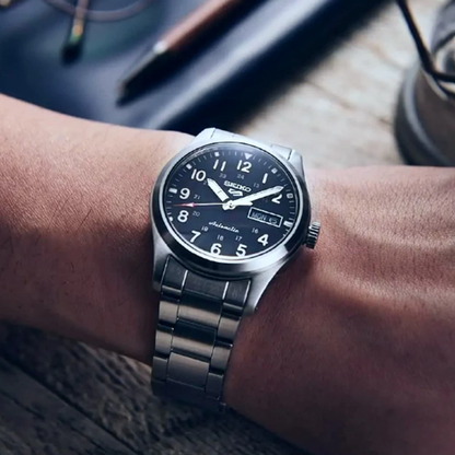 SEIKO 5 Mod. SPORTS AUTOMATIC DAY & DATE - BLUE SRPK29K1 Day & Date Armbanduhr 38 mm Blau