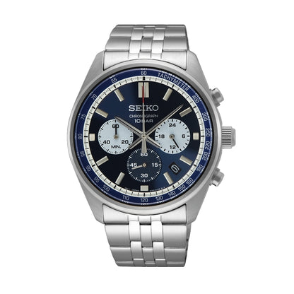 SEIKO SSB427P1 Chronograph Herren Armbanduhr Edelstahl 41.5 mm – Seitenansicht