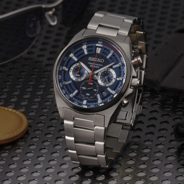 SEIKO WATCHES SSB407P1 Chronograph Armbanduhr 41 mm ansicht-3