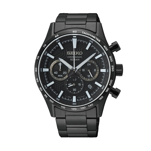 SEIKO WATCHES SSB415P1 Chronograph Armbanduhr 41 mm Schwarz