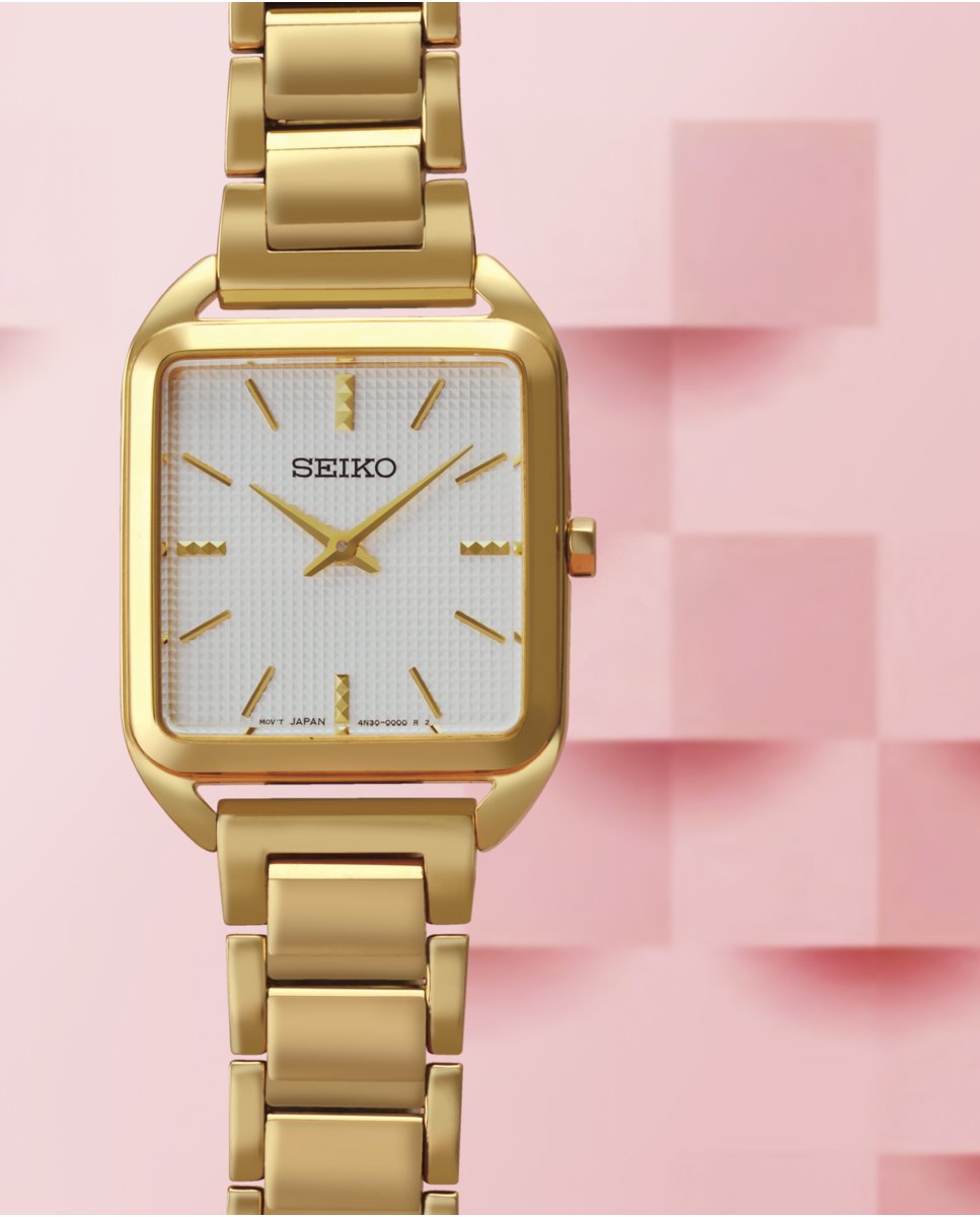 SEIKO WATCHES SWR078P1 Only Time - Armbanduhr 26 mm Gold ansicht-3