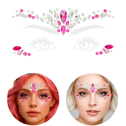 "SELBSTKLEBENDE GLITZERSTEINE FÜR DAS GESICHT CHARM ROSA" – Ansicht 4