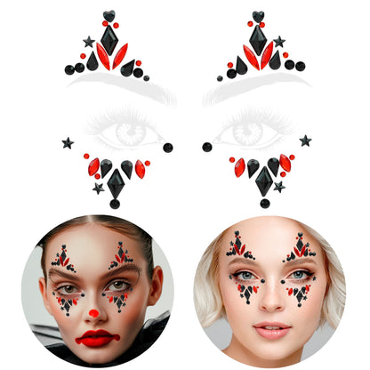 "SELBSTKLEBENDE GLITZERSTEINE FÜR DAS GESICHT HARLEY" – Ansicht 4