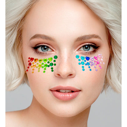 "SELBSTKLEBENDE GLITZERSTEINE FÜR DAS GESICHT PRIDE" – Ansicht 3