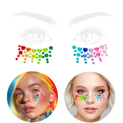 "SELBSTKLEBENDE GLITZERSTEINE FÜR DAS GESICHT PRIDE" – Ansicht 4