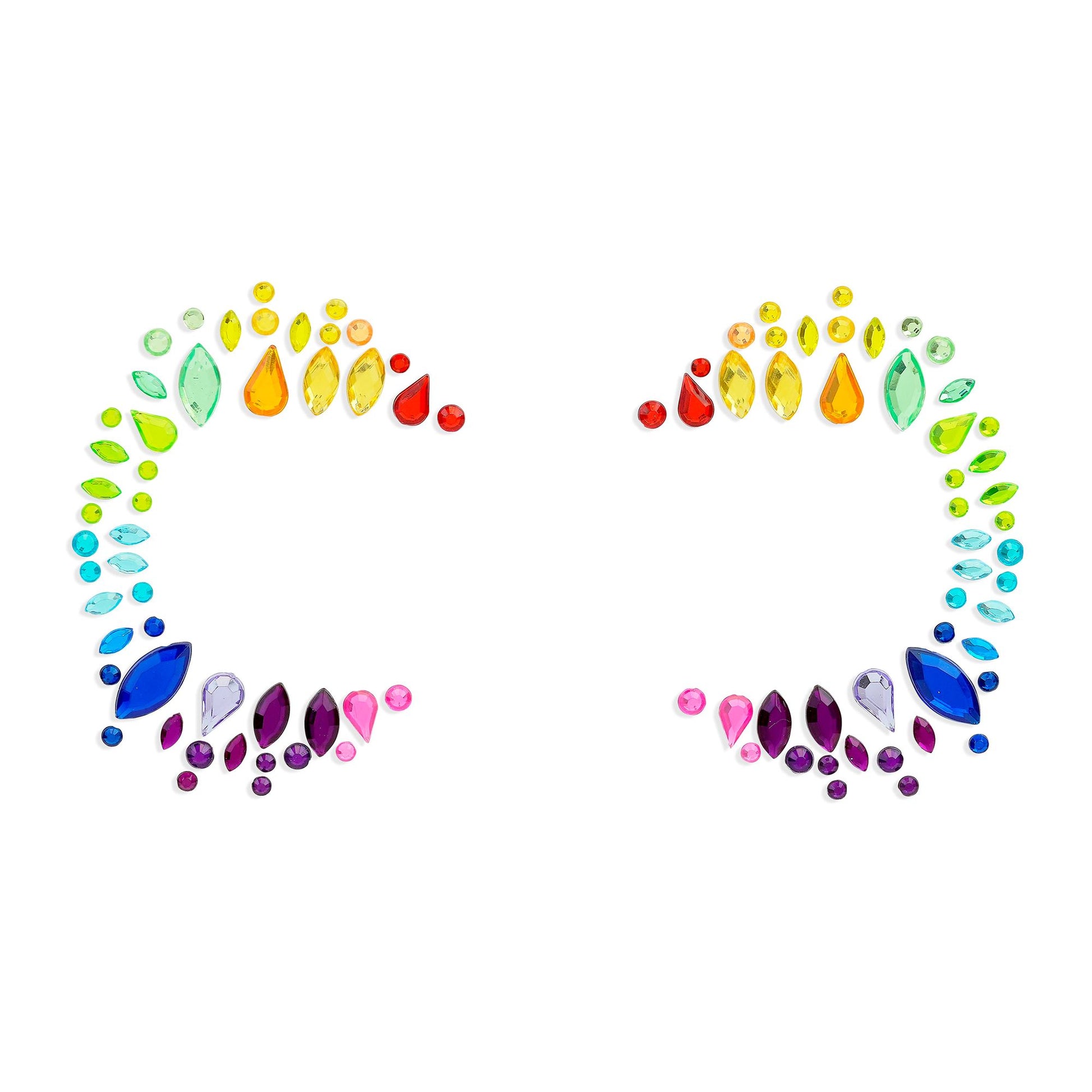"SELBSTKLEBENDE GLITZERSTEINE FÜR DAS GESICHT PRIDEKÖNIGIN" – Ansicht 5