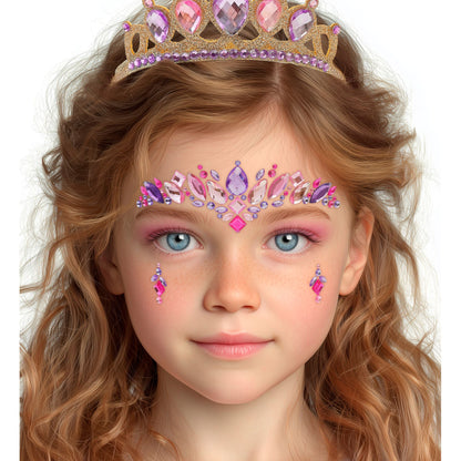 "SELBSTKLEBENDE GLITZERSTEINE FÜR DAS GESICHT PRINZESSIN" – Detailansicht