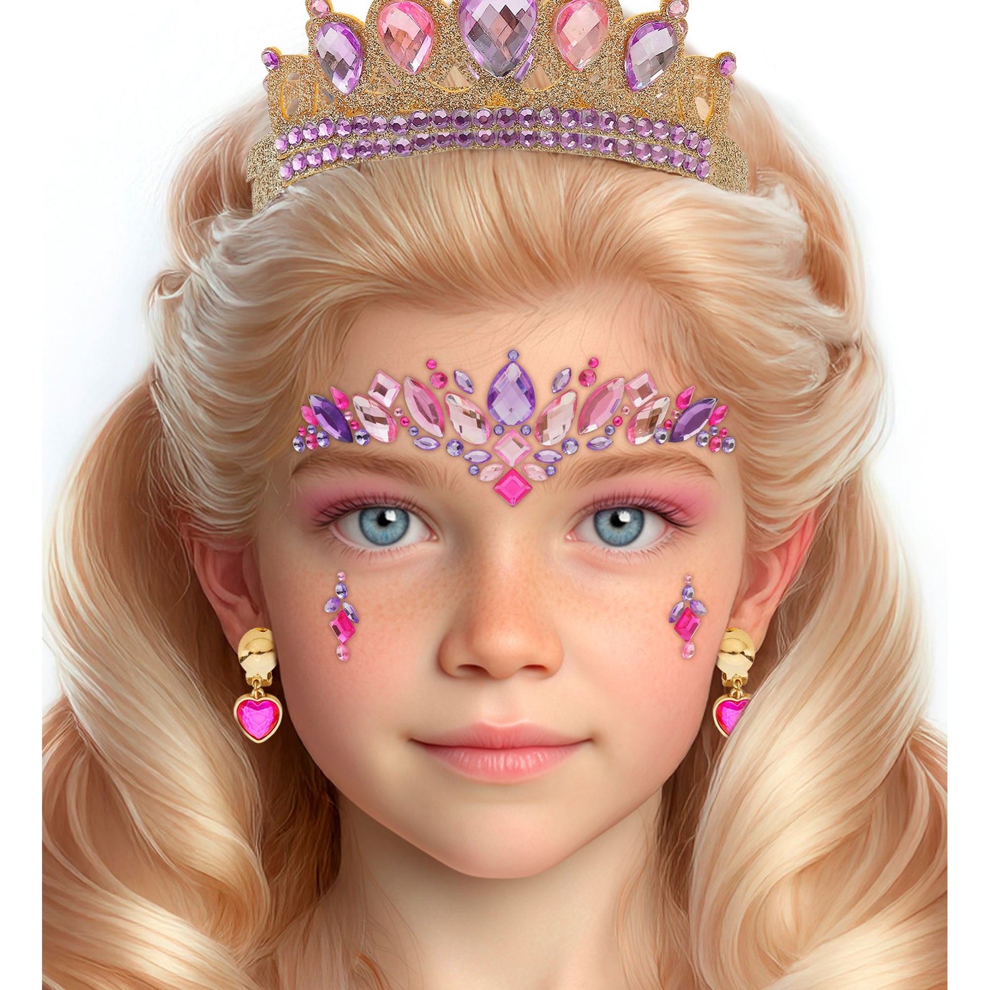 "SELBSTKLEBENDE GLITZERSTEINE FÜR DAS GESICHT PRINZESSIN" – Ansicht 3