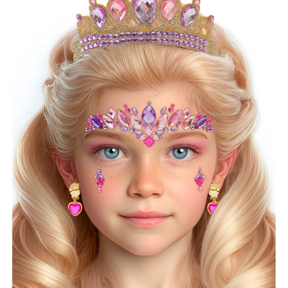 "SELBSTKLEBENDE GLITZERSTEINE FÜR DAS GESICHT PRINZESSIN" – Ansicht 3