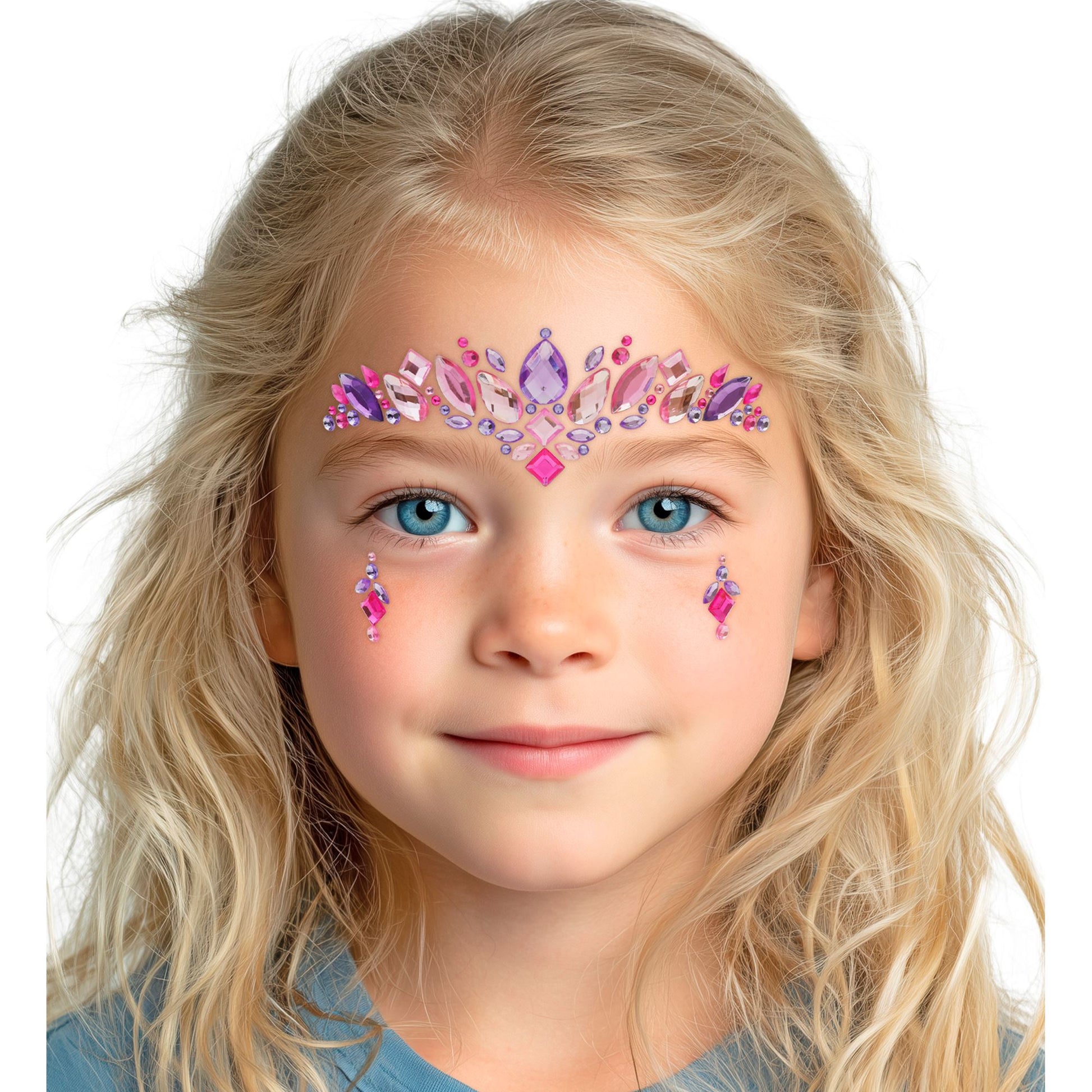 "SELBSTKLEBENDE GLITZERSTEINE FÜR DAS GESICHT PRINZESSIN" – Ansicht 4