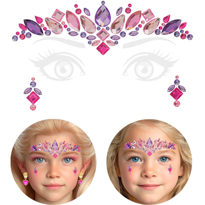 "SELBSTKLEBENDE GLITZERSTEINE FÜR DAS GESICHT PRINZESSIN" – Ansicht 6
