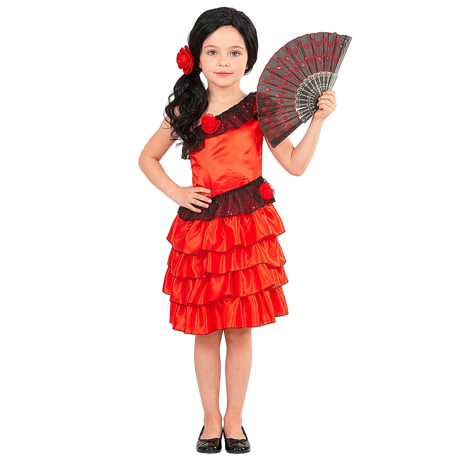 "SENORITA" (Kleid, Haarspange mit Blume) – Vorderansicht