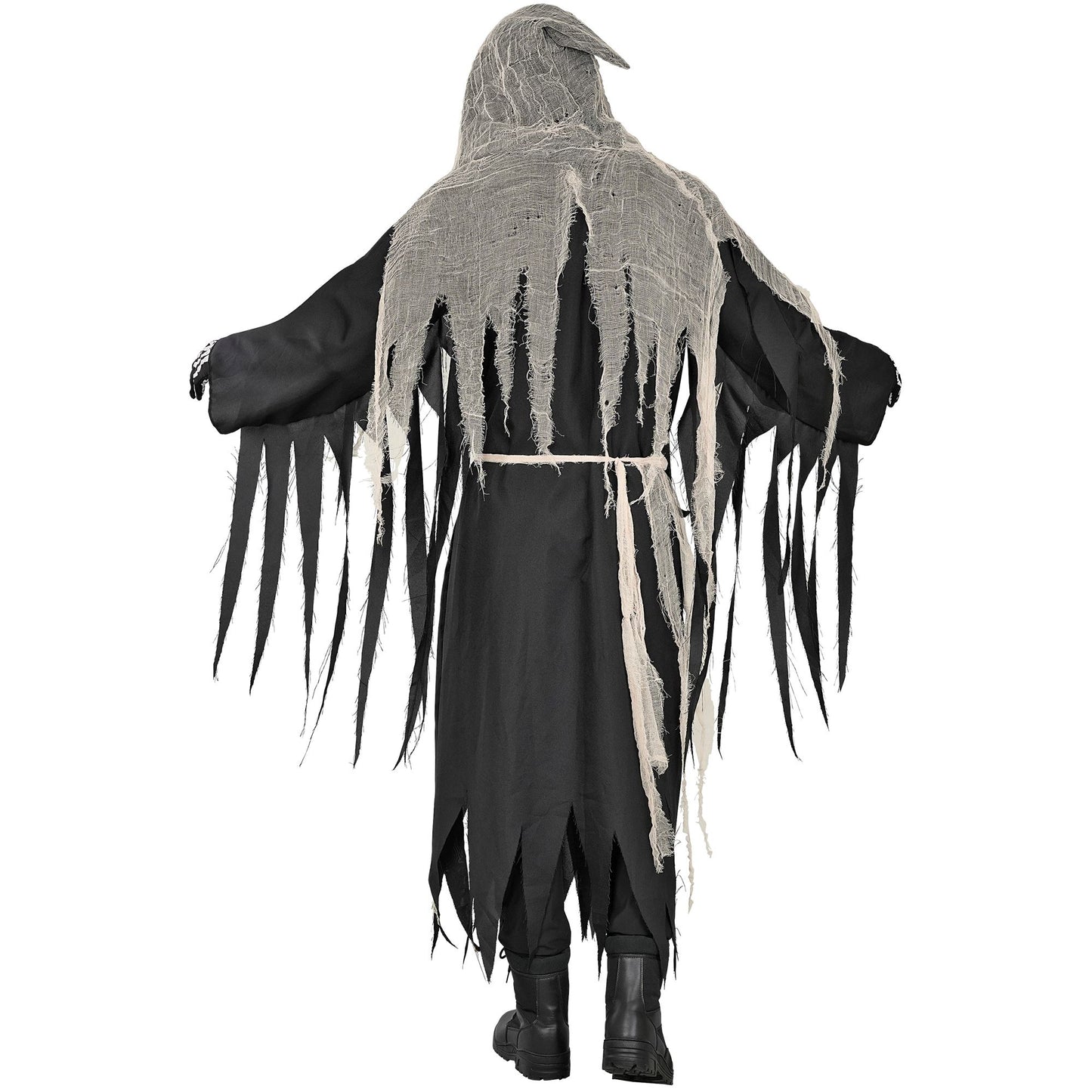 "SENSEMANN IN KETTEN" (Robe mit Kapuze, Lumpenstoff, Kette und Gürtel) – Ansicht 4