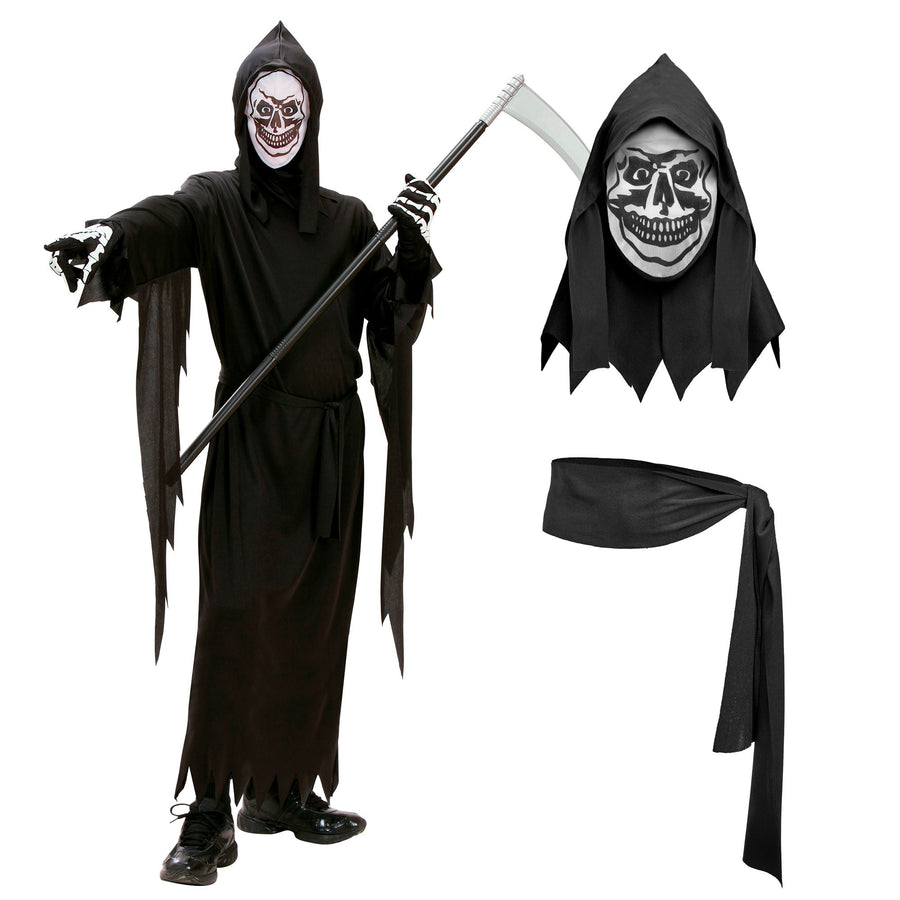 "SENSEMANN" (Robe, Gürtel, Maske mit Kapuze) – Detailansicht