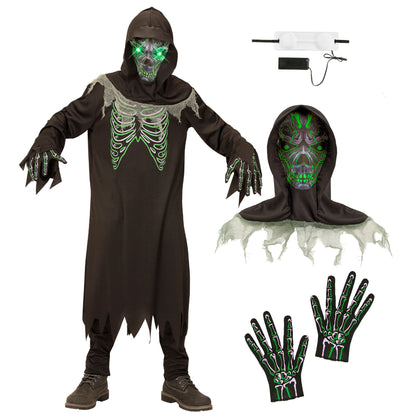 "SENSEMANN" (Robe, Handschuhe, Maske mit Kapuze und leuchtenden Augen- fade-in-fade-out Effekt) – Ansicht 3
