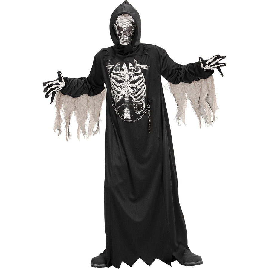 "SENSEMANN" (Robe mit Kette, Kapuzenmaske) – Vorderansicht