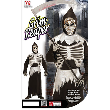 "SENSEMANN" (Robe mit Rippenaufdruck, Gürtel, Maske mit Kapuze) – Ansicht 3