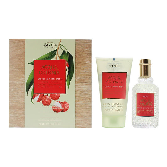 4711 Parfümset Set 4711: Acqua Colonia Lychee & White Mint, Eau De Cologne, Unisex, 50 ml + Acqua Colonia, Lychee & White Min