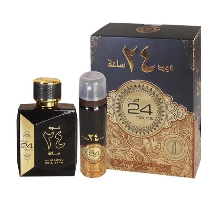 Ard Al Zaafaran Oud 24 Hours Duftset mit Eau de Parfum 100 ml und Deodorant Spray 50 ml