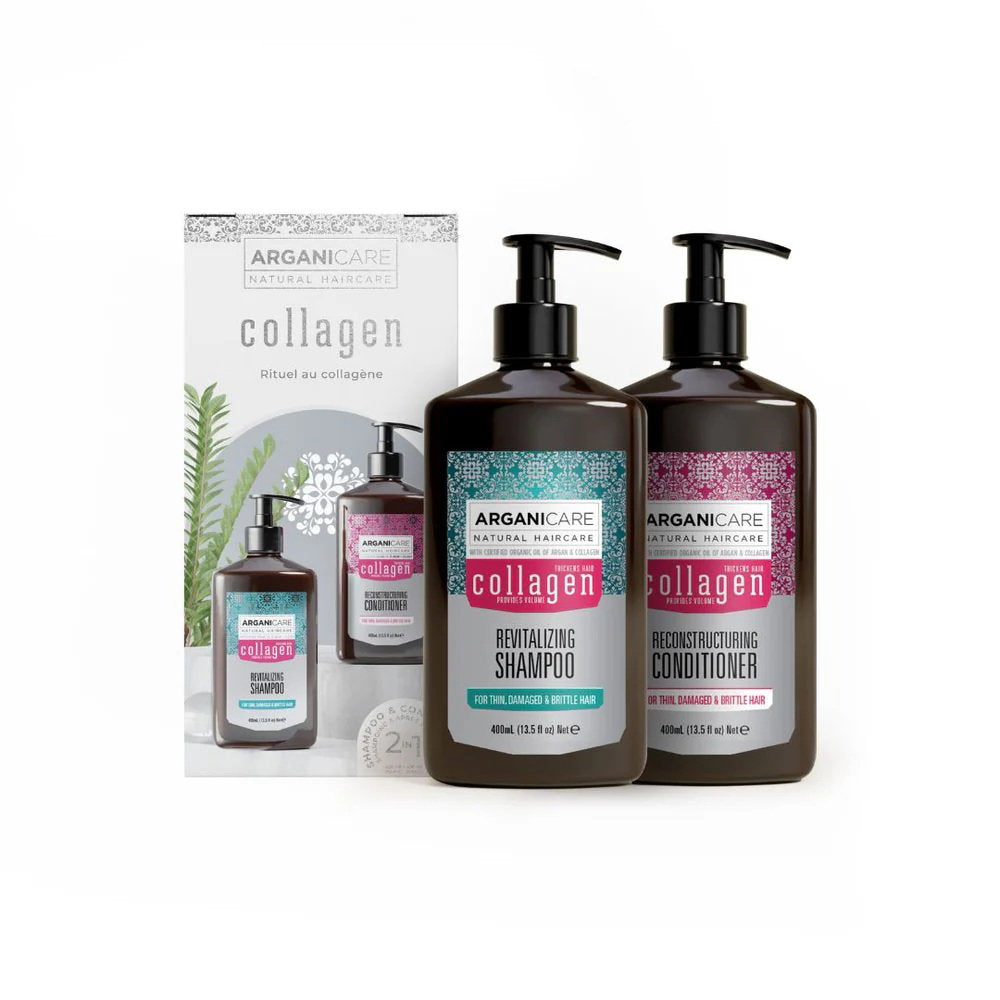 Arganicare Collagen Shampoo und Conditioner Set 2 x 400 ml