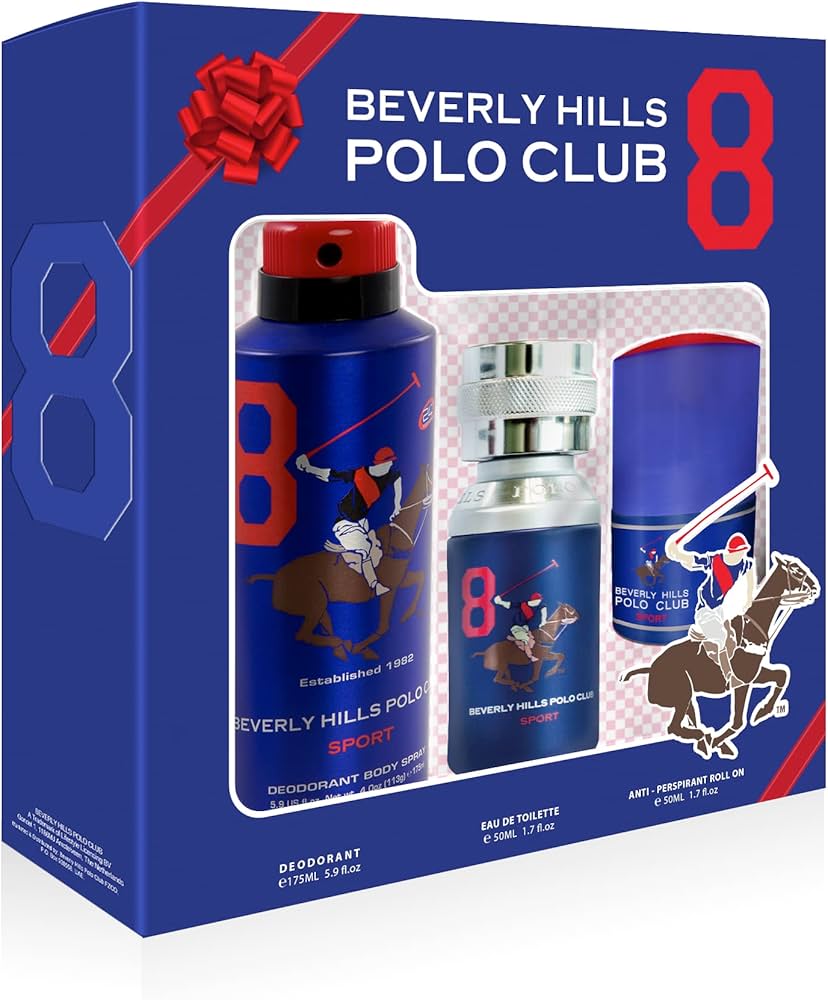 Beverly Hills Polo Club Parfümset Set Beverly Hills Polo Club: 1982 - Sport 8, Eau De Toilette, For Men, 50 ml + 1982 - Sport