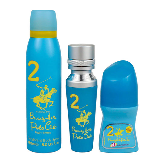 Beverly Hills Polo Club Parfümset Set Beverly Hills Polo Club: No. 2, Eau De Parfum, For Women, 50 ml + No. 2, Anti-Perspiran