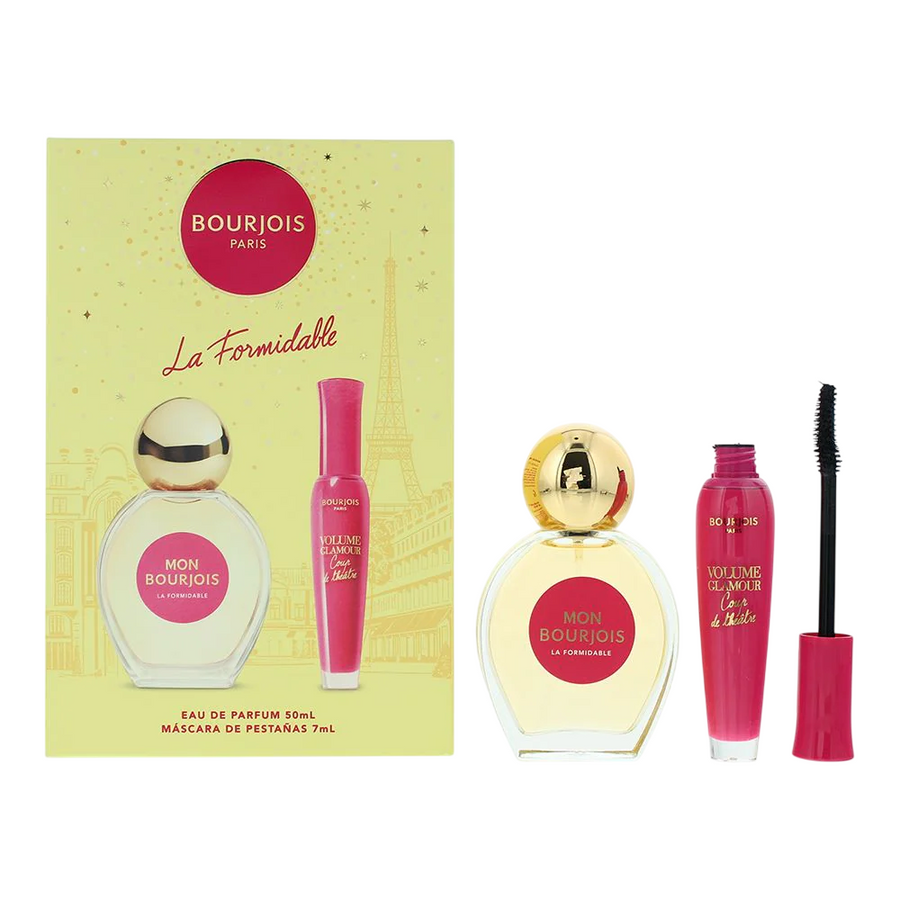 Bourjois La Formidable Eau de Parfum 50 ml mit Volume Glamour Mascara Schwarz 7 ml