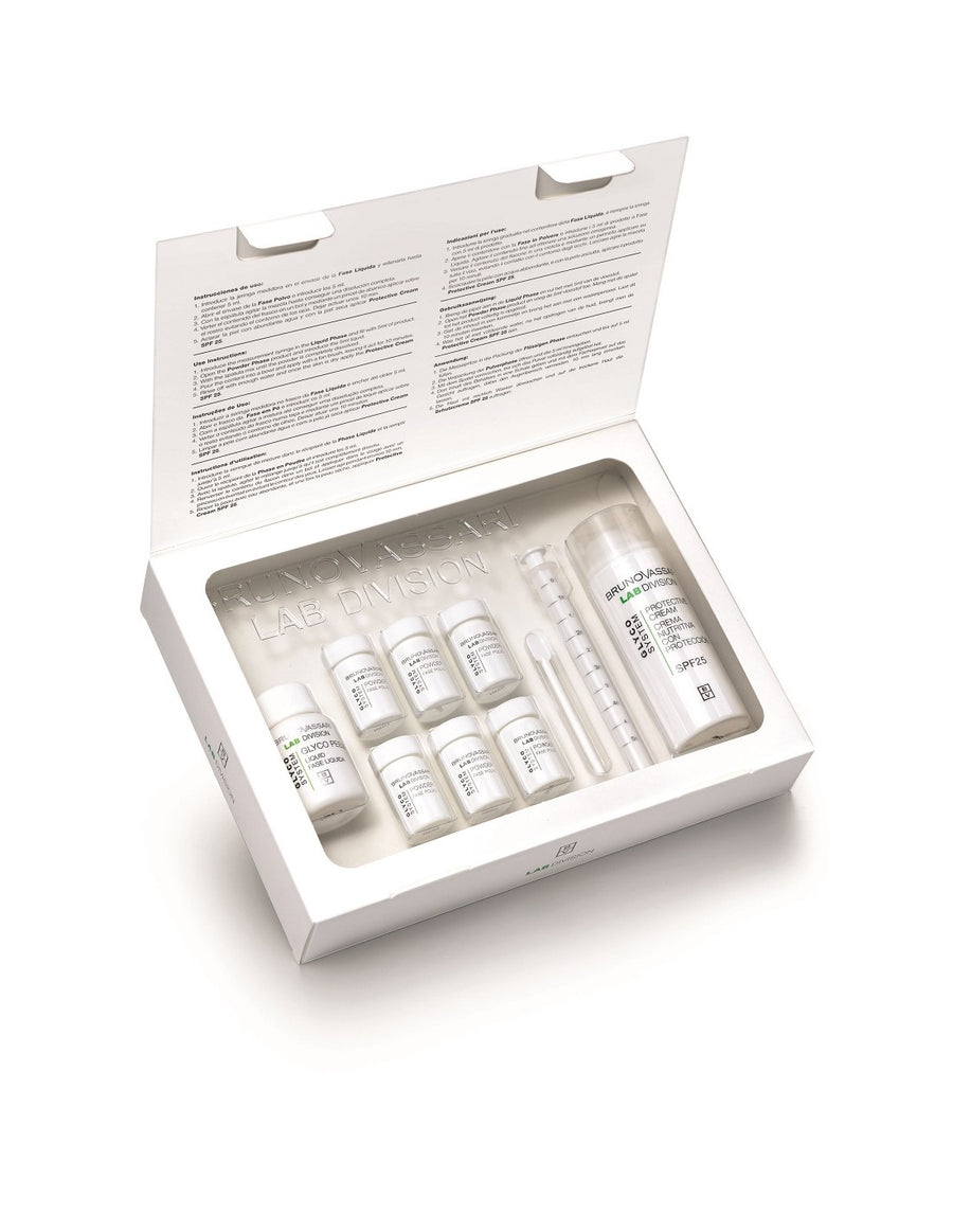 Bruno Vassari Exfolierender Reiniger Set Bruno Vassari: Glyco System, Eliminates Impurities, Exfoliating Powder, 6 pcs, 0.30 