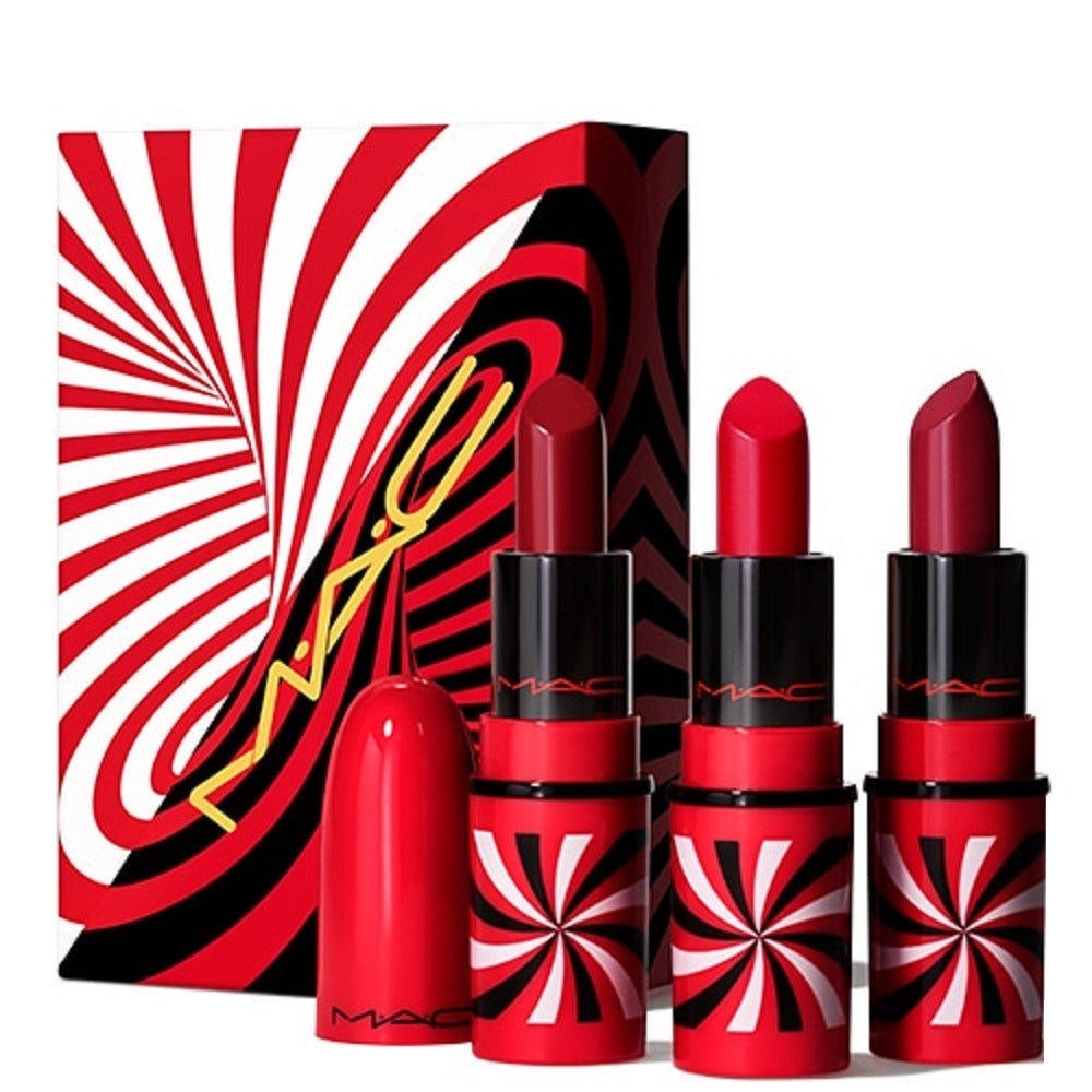 MAC Schminkset Tiny Tricks Set MAC: Mini, Matte, Cream Lipstick, Awe-Spicious, 1.8 g *Miniature + Mini, Matte, Cream Lipstick