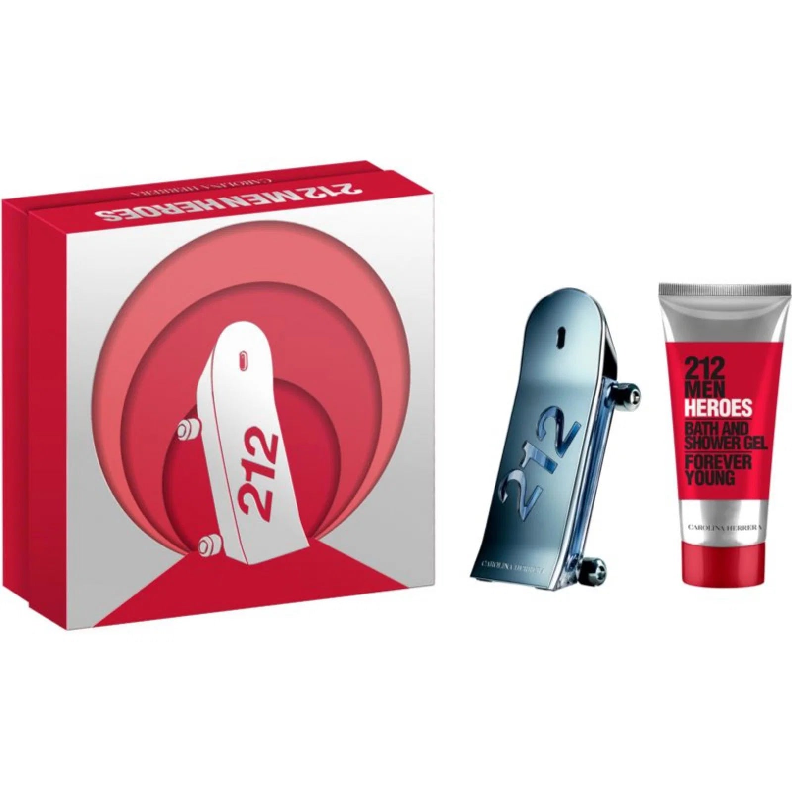 Carolina Herrera Parfümset Set Carolina Herrera: 212 Heroes, Eau De Toilette, For Men, 90 ml + 212 Heroes, Shower Gel, For Al