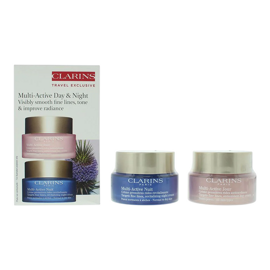 Clarins Multi Active Set - Tages- und Nachtcreme für das Gesicht, je 50 ml