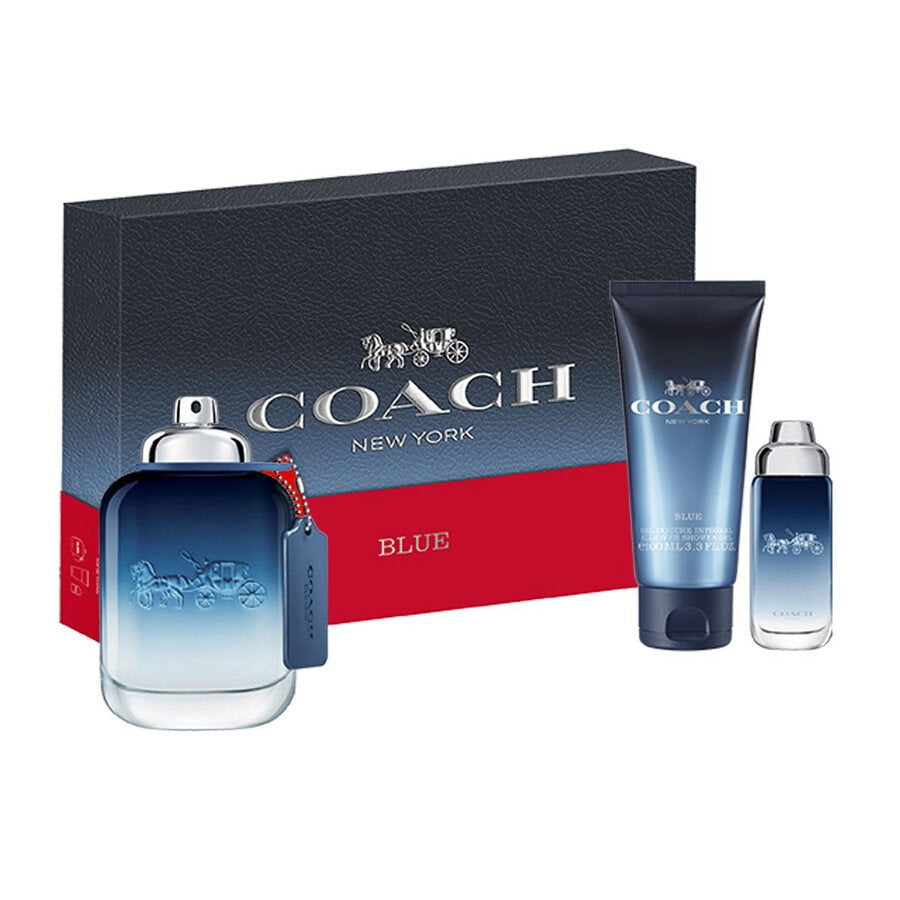 Coach Parfümset Set Coach: Blue, Eau De Toilette, For Men, 100 ml + Blue, Eau De Toilette, For Men, 15 ml + Blue, Shower Gel,