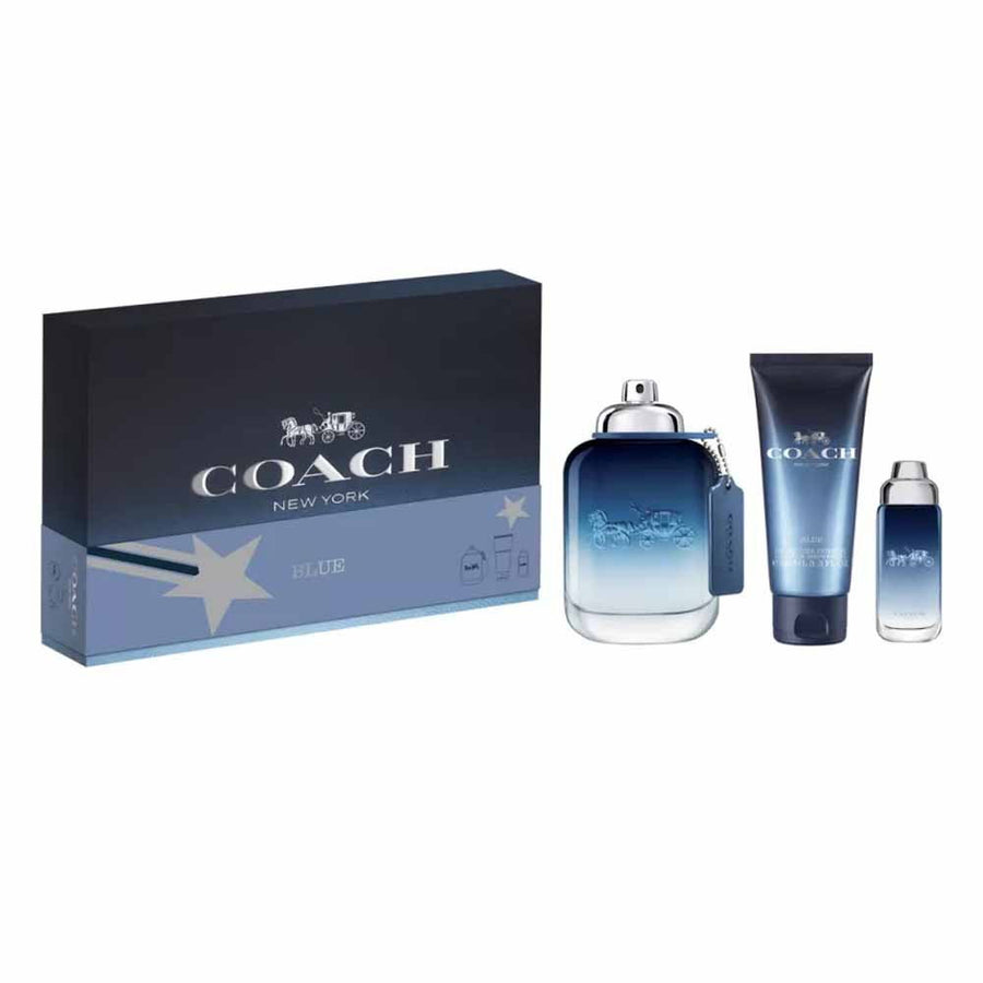 Coach Parfümset Set Coach: Blue, Eau De Toilette, For Men, 100 ml + Blue, Eau De Toilette, For Men, 15 ml + Blue, Shower Gel,