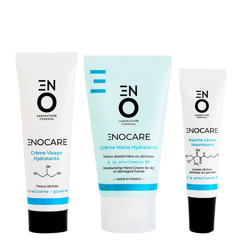 Codexial Enocare Pflege-Set mit Handcreme Lippenbalsam und Gesichtscreme