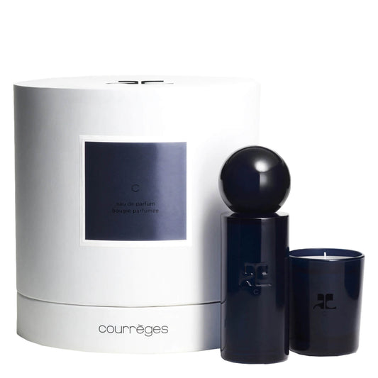 Courreges Parfümset Set Courreges: C, Eau De Parfum, Unisex, 100 ml + C, Scented Candle, 75 g Regular