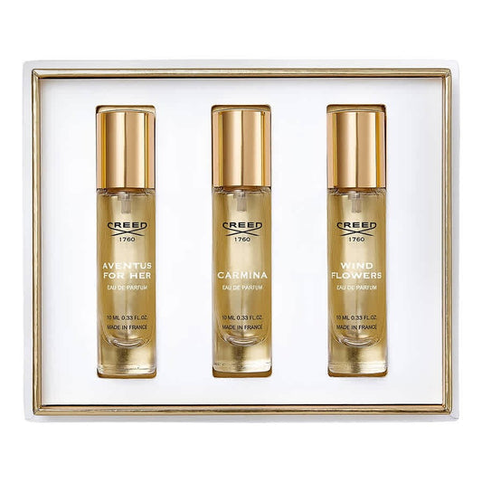 Creed Parfümset Set Creed: Aventus, Eau De Parfum, For Women, 10 ml + Wind Flowers, Eau De Parfum, For Women, 10 ml + Carmina