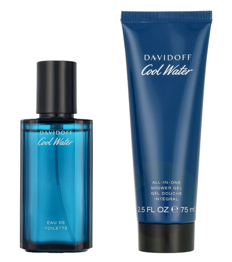Davidoff Cool Water Geschenkset für Herren mit Eau de Toilette 40 ml und Shower Gel 75 ml