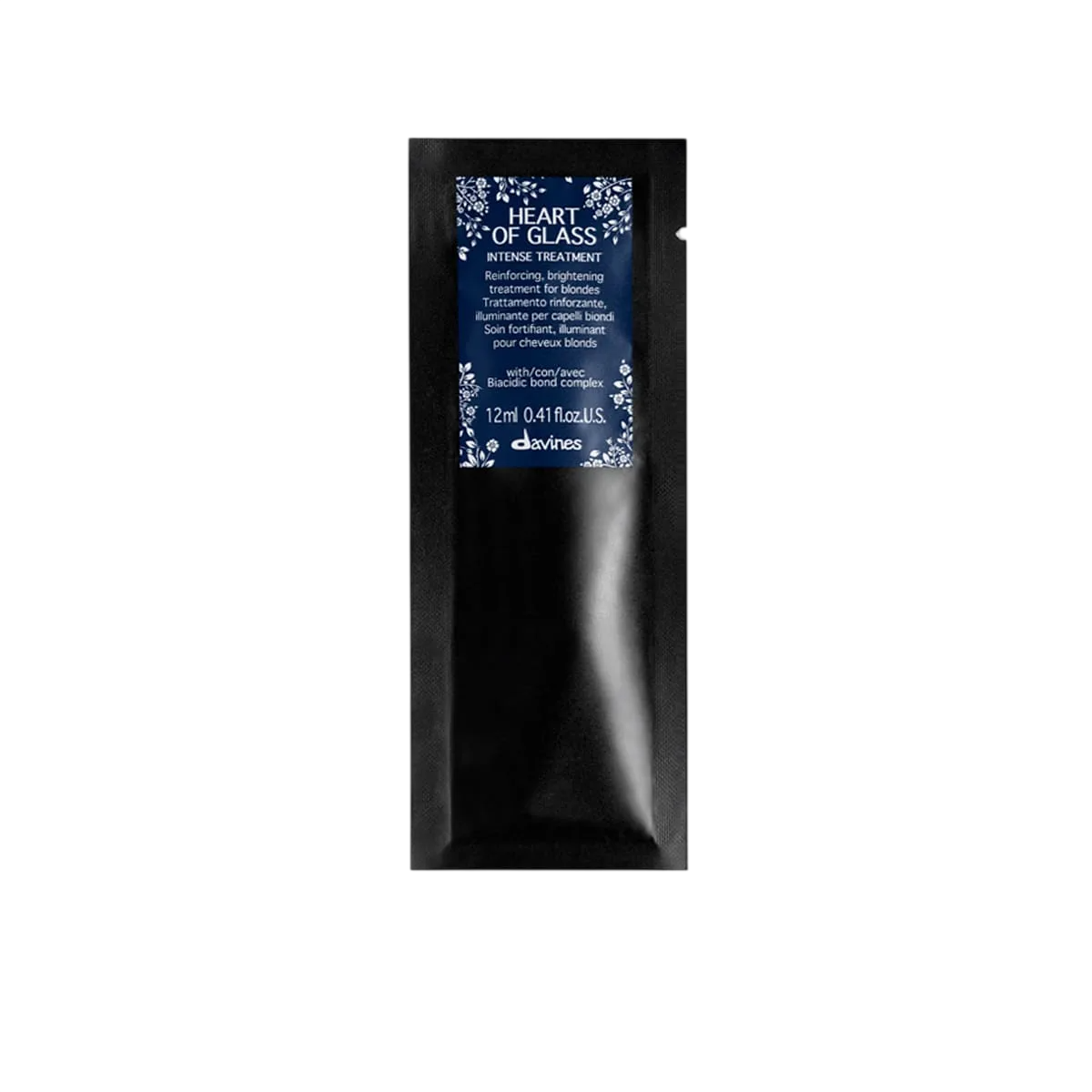 Setzen, Davines, Heart of Glass Intense, Haarbehandlungs-Crememaske, Aufhellung, 12 stk, 12 ml