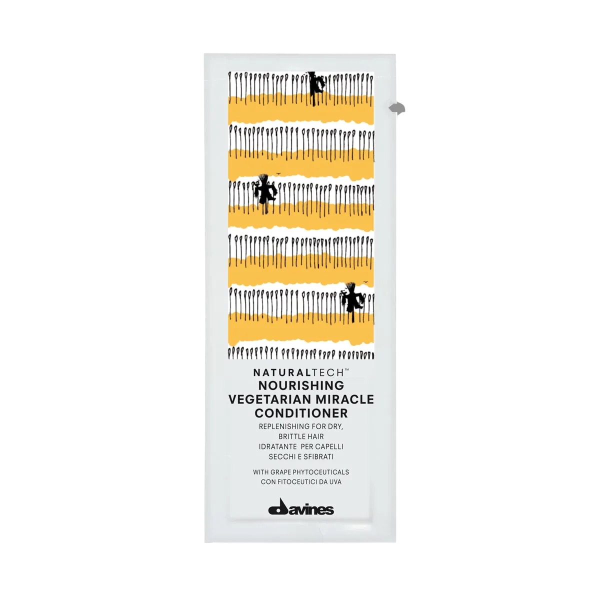 Setzen, Davines, NaturalTech Nourishing Vegetarian Miracle, Haarspülung, Hydratisierend, 12 stk, 12 ml