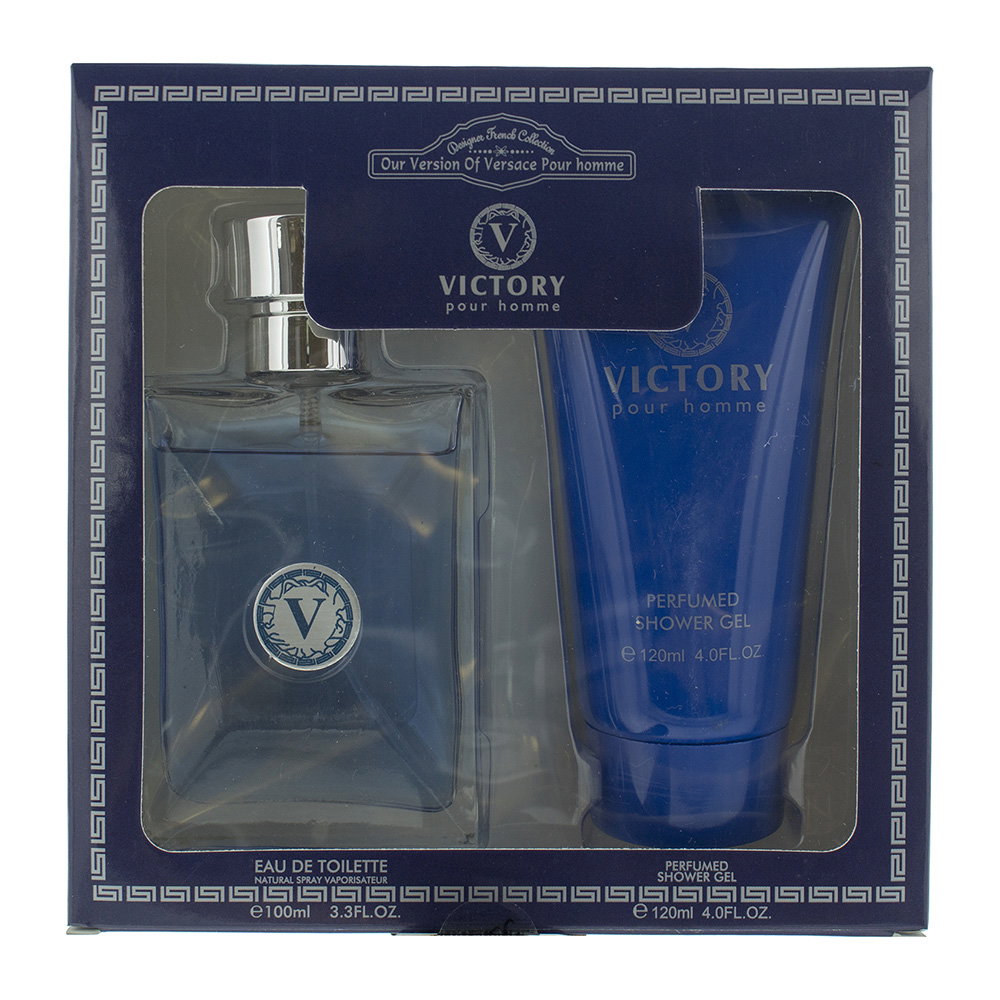 Designer French Parfümset Set Designer French: Victory, Eau De Toilette, For Men, 100 ml + Victory, Shower Gel, 120 ml Regula