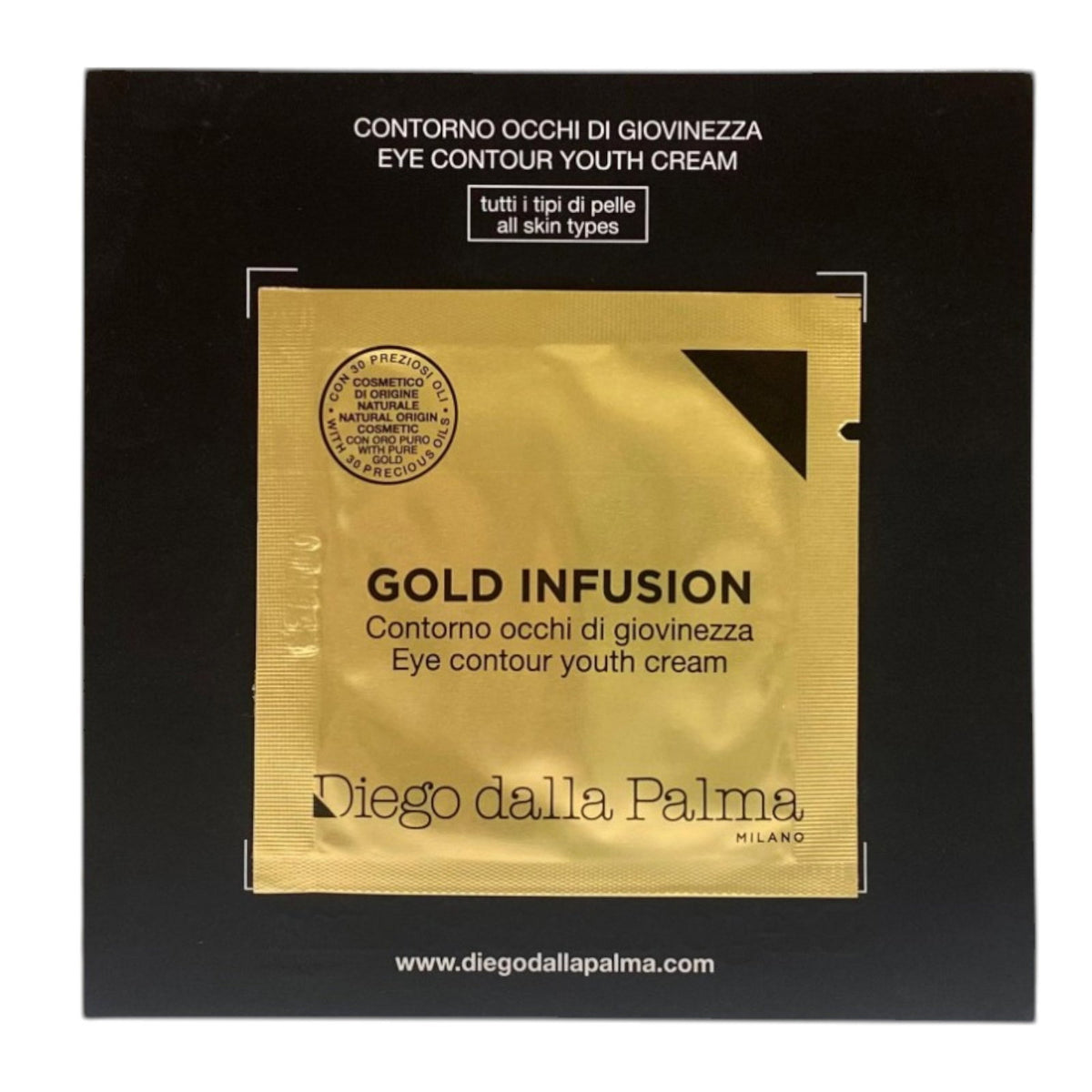 Setzen, Diego Dalla Palma, Gold Infusion, Revitalisierung, Augencreme, 8 stk, 2 ml *Muster