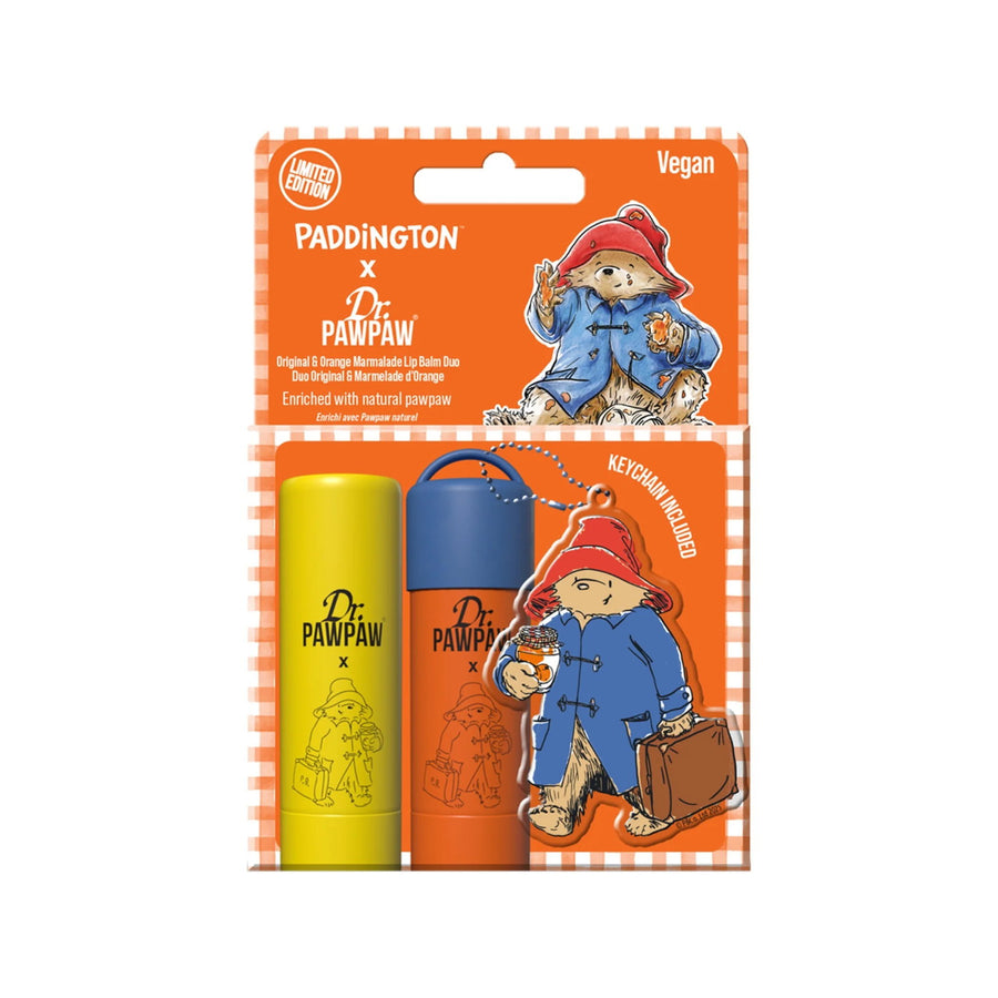 Dr. PawPaw Paddington Bear Lippenbalsam-Set mit zwei veganen Lippenbalsamen à 4 g