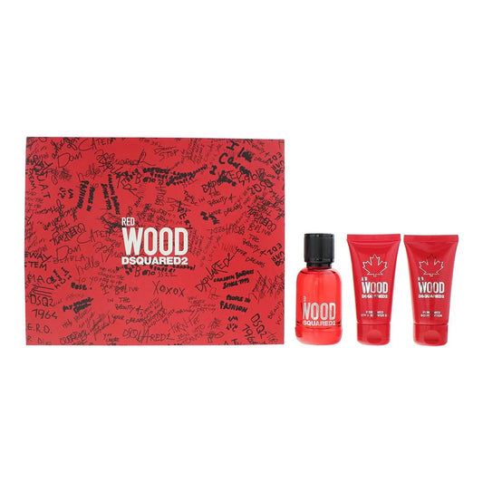 Dsquared 2 Parfümset Set Dsquared 2: Red Wood, Eau De Toilette, For Women, 50 ml + Red Wood, Shower Gel & Shampoo 2-In-1, 50 