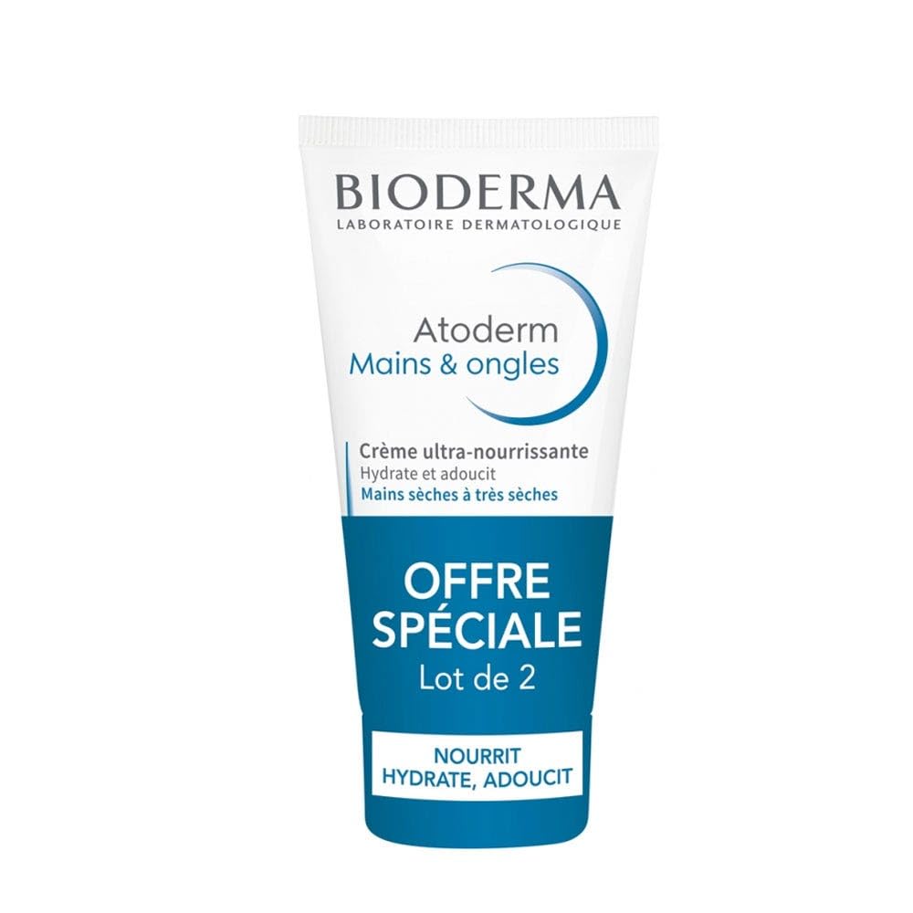 Set Duo, Bioderma, Atoderm, Hydrating, Hand Cream, 2 pcs, 50 ml